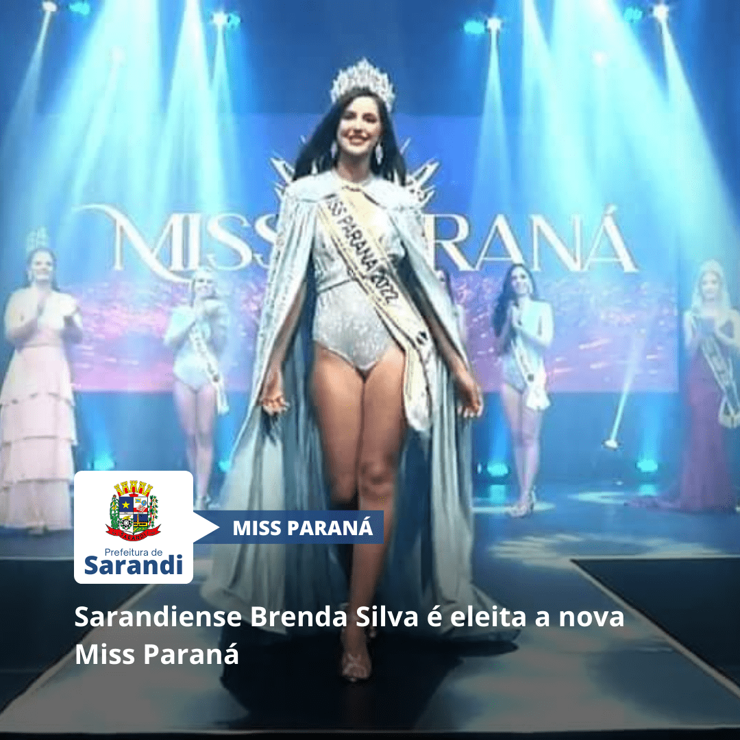 Sarandiense Brenda Silva é eleita a nova Miss Paraná